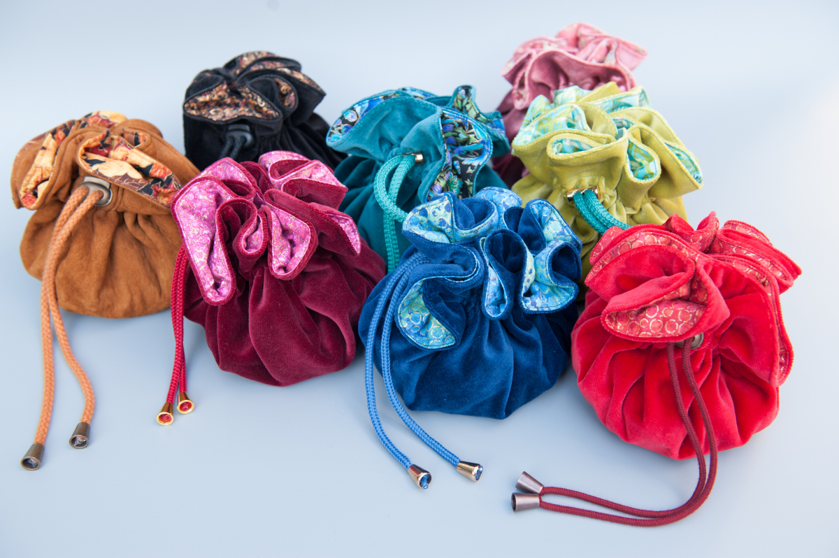 Stoffen dice bags
